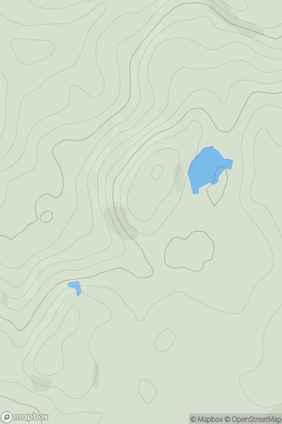 Thumbnail image for Cnoc na Moine [Oban to Loch Fyne] [NM793155] showing contour plot for surrounding peak